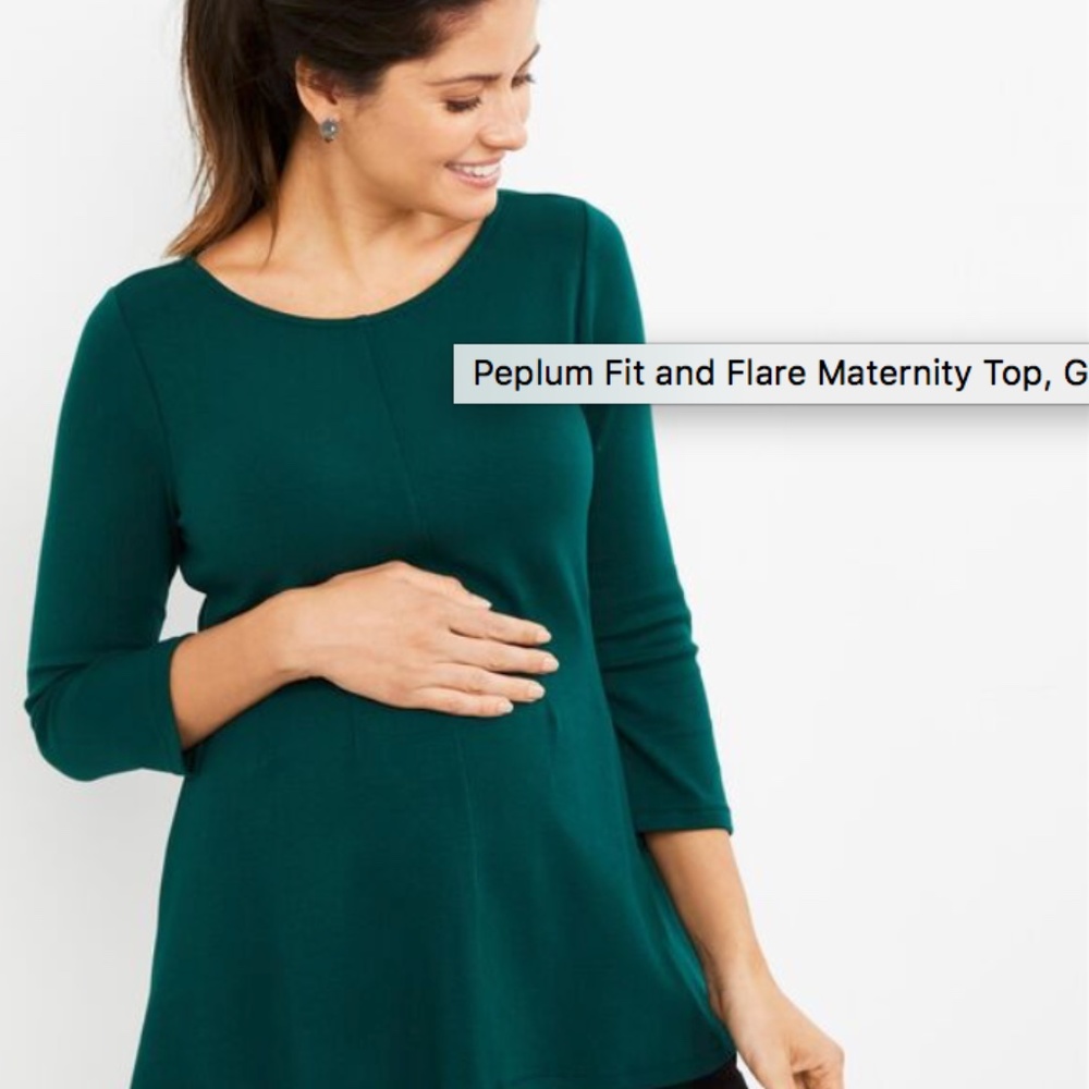 Peplum Fit & Flare Maternity - A Pea in the Pod